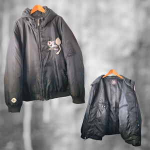 Def Jam University Hooded 3XL Mens Puffer Bomber Jacket Y2K 1984
